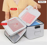 Document Organizer Bag Oxford Fabric Locking Large Capacity