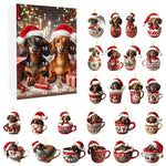 Dog Advent Calendar Dachshund-Themed 24 Accessories