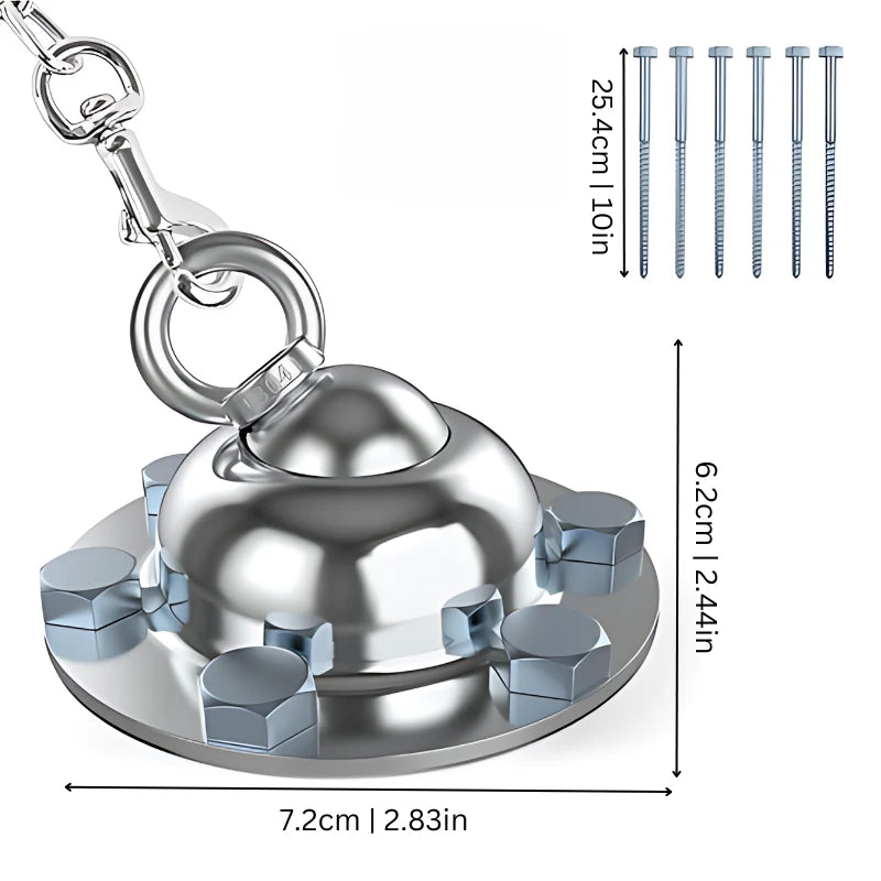 Dog Anchor Heavy-Duty 360 Degree Swivel Stainless Steel