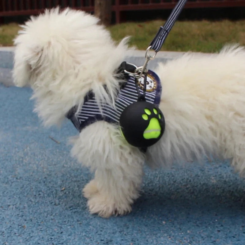 Dog Ball Holder Hands-Free Rubber Clip-On