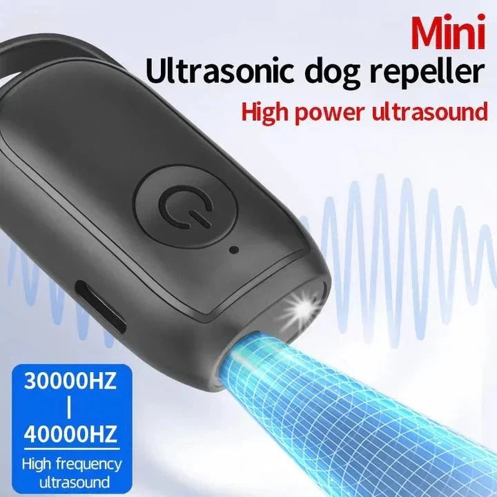 Dog Bark Repeller Ultrasonic Battery-Operated Pocket-Sized Single Button