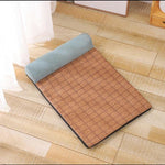 Dog Bed Cooling Velvet & Linen Hand-Washable