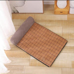 Dog Bed Cooling Velvet & Linen Hand-Washable