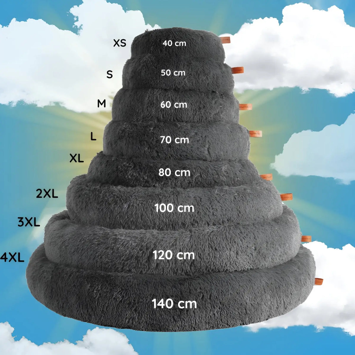 Dog Bed Eight Sizes Breed-Based Size Guide