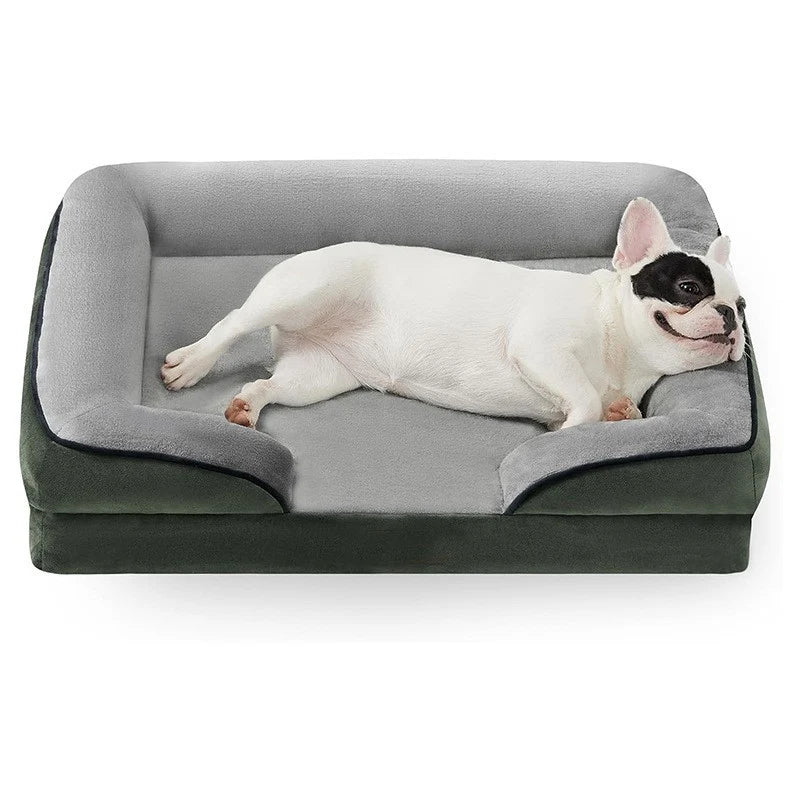 Dog Bed Orthopedic Foam Removable Machine-Washable Velvet Cover