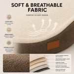 Dog Bed Orthopedic Foam Waterproof Lining Raised Edges