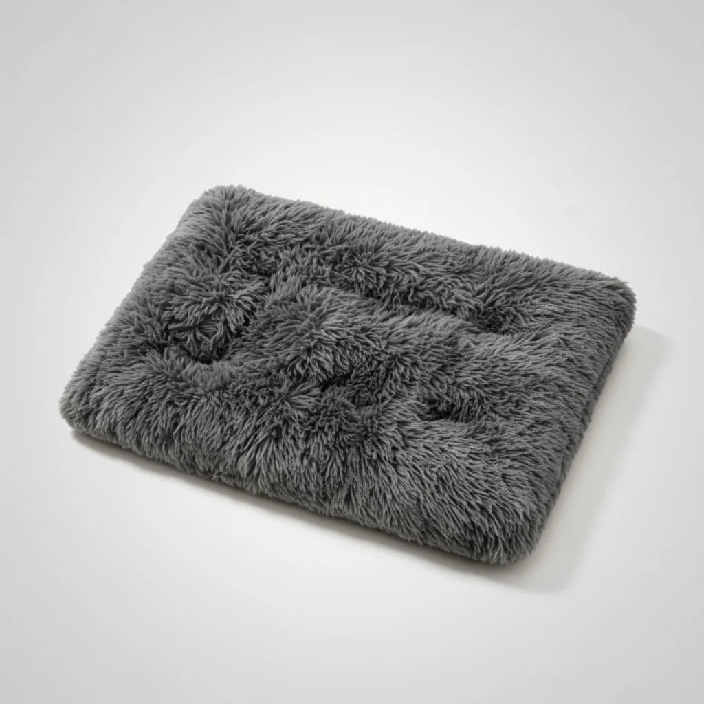 Dog Bed Orthopedic Foam Waterproof Lining Removable Faux Fur Cover