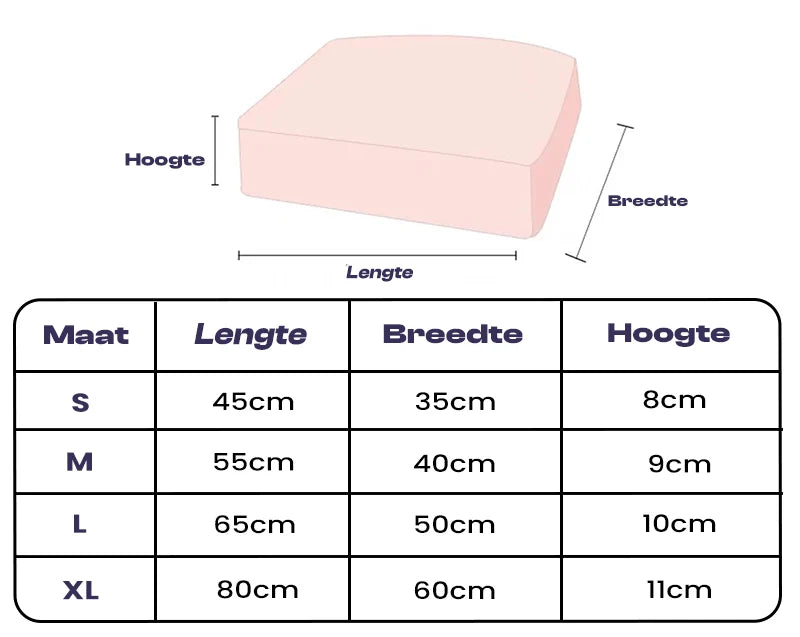 Dog Bed Orthopedic Memory Foam Waterproof Machine-Washable Cover