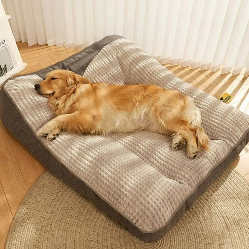 Dog Bed Orthopedic Raised Bolster Machine-Washable Cover