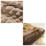 Dog Bed Orthopedic Raised Bolster Machine-Washable Cover