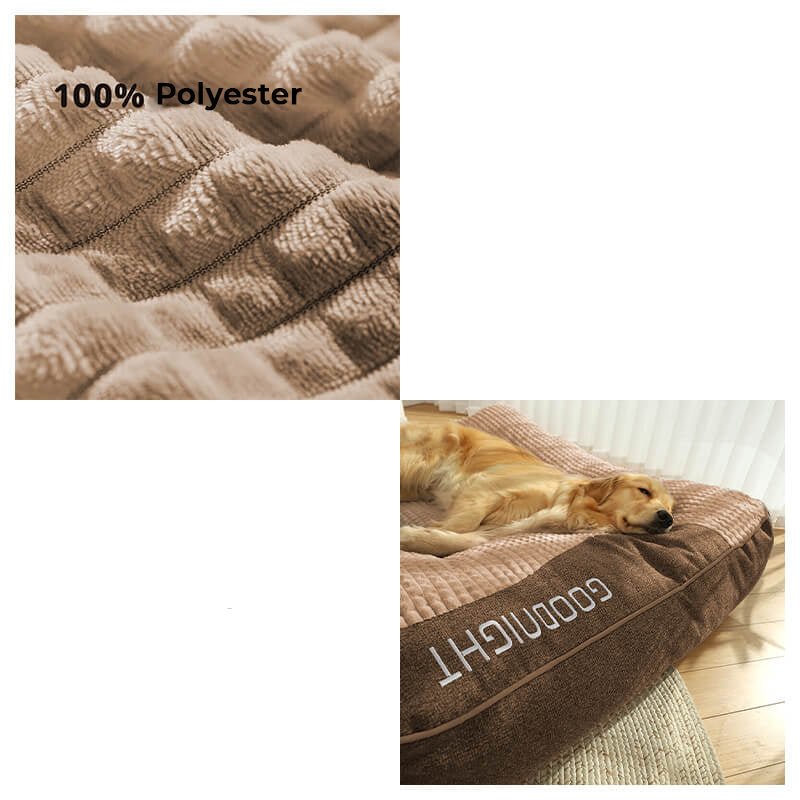 Dog Bed Orthopedic Raised Bolster Machine-Washable Cover