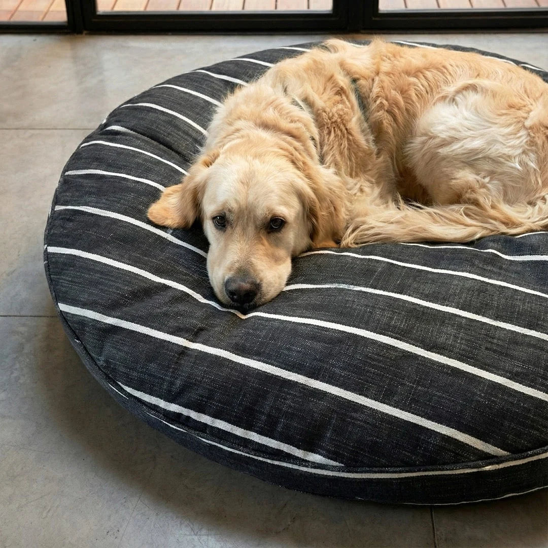 Dog Bed Round Machine-Washable Cover Hypoallergenic Fill