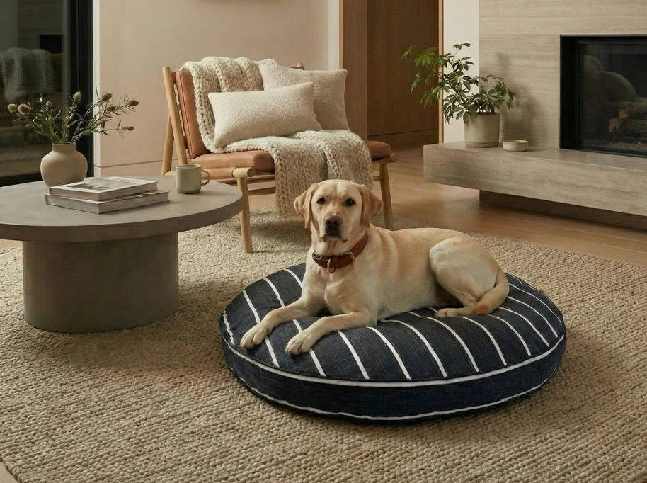 Dog Bed Round Machine-Washable Cover Hypoallergenic Fill