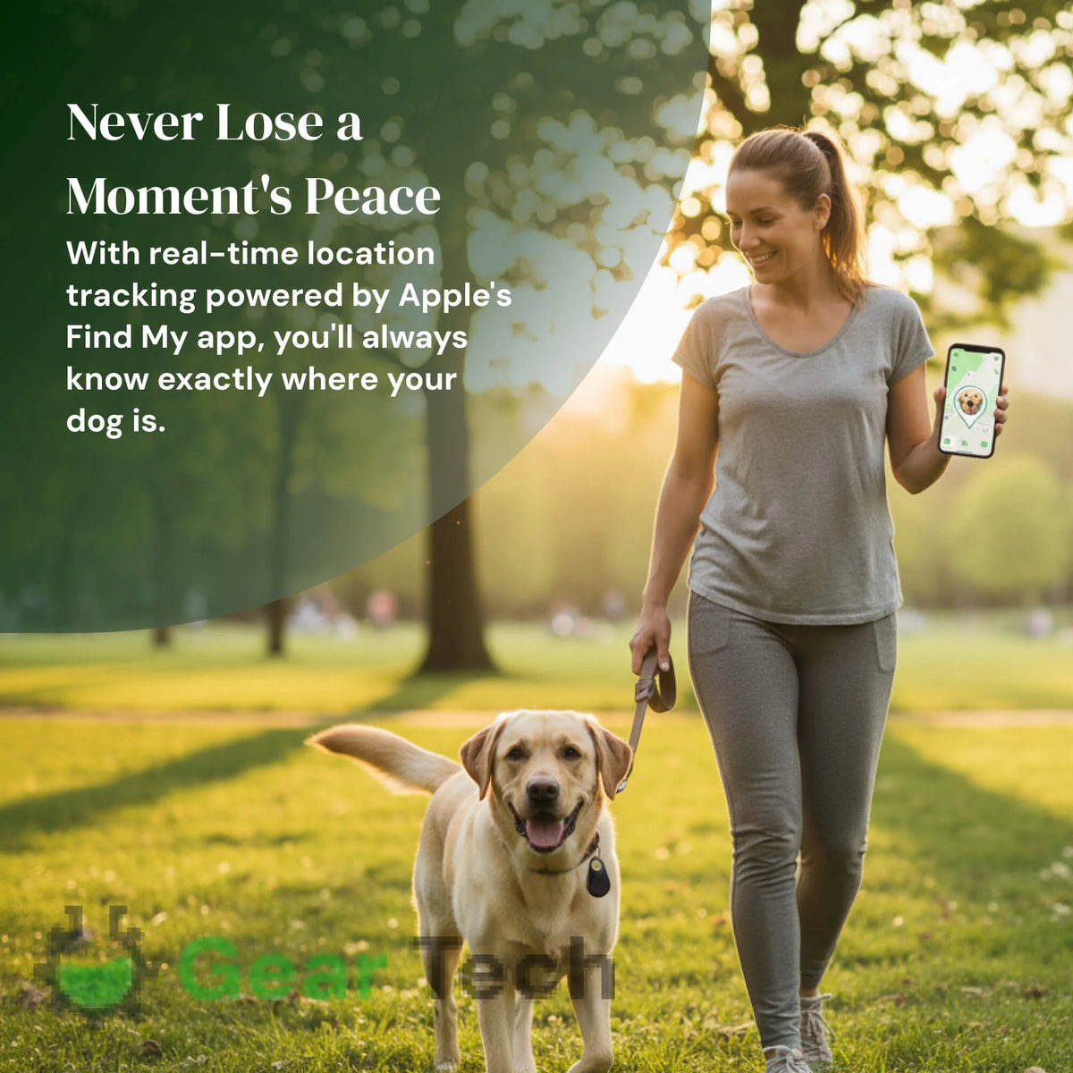 Dog Bluetooth Tracker Two-Way Alerts IP67 Water-Resistant No Subscription