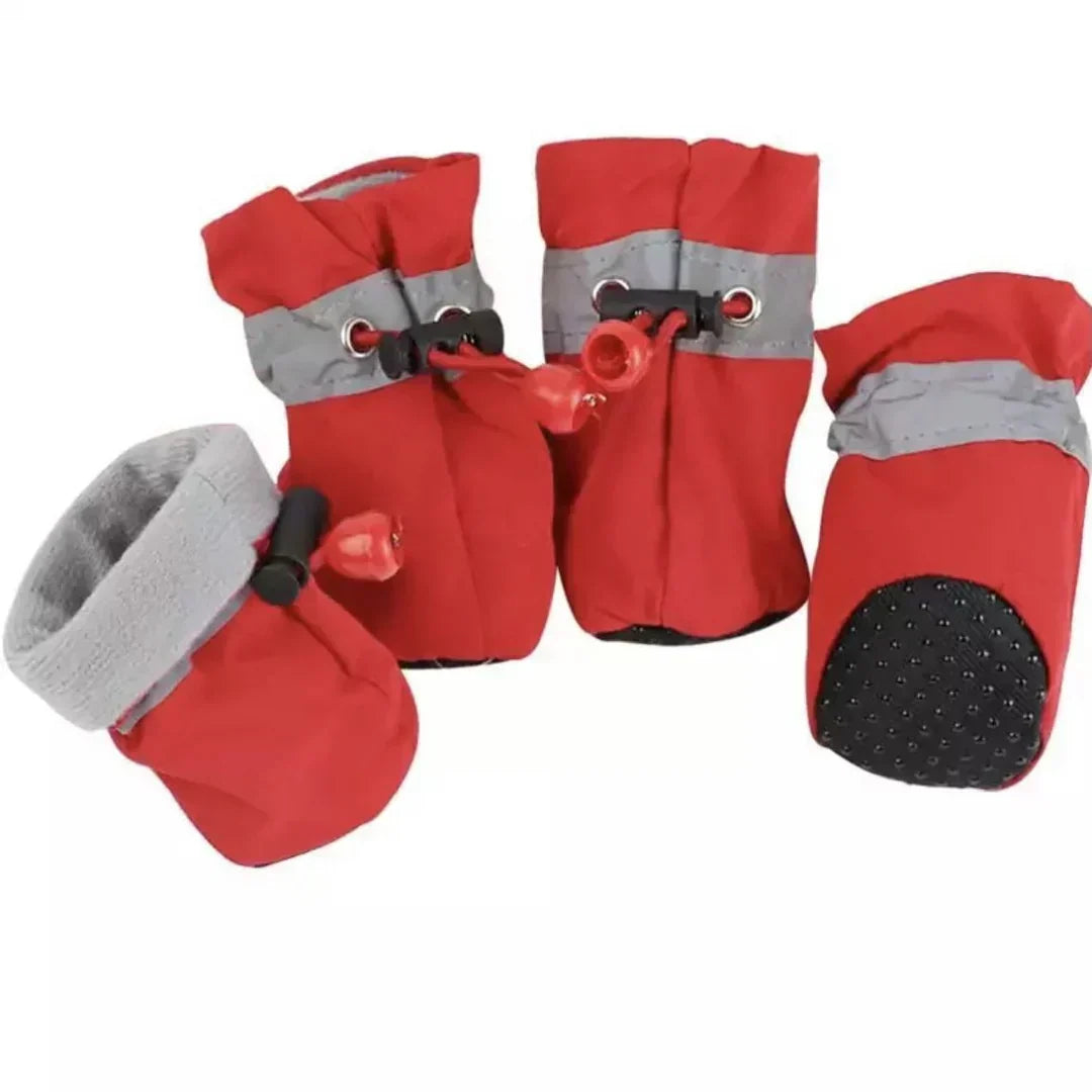 Dog Boots Water-Resistant Textured Grip Sole Set of 4