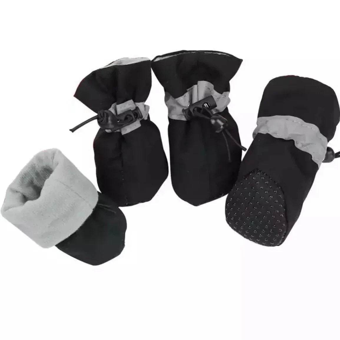 Dog Boots Water-Resistant Textured Grip Sole Set of 4