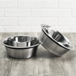 Dog Bowl Set Stainless Steel Non-Slip Set of 2