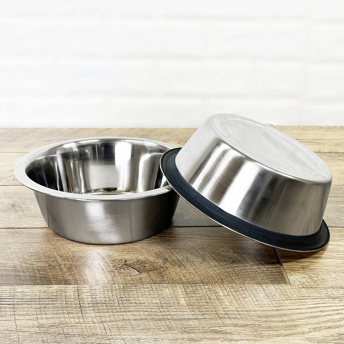 Dog Bowl Set Stainless Steel Non-Slip Set of 2