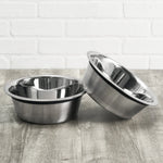 Dog Bowl Set Stainless Steel Non-Slip Set of 2