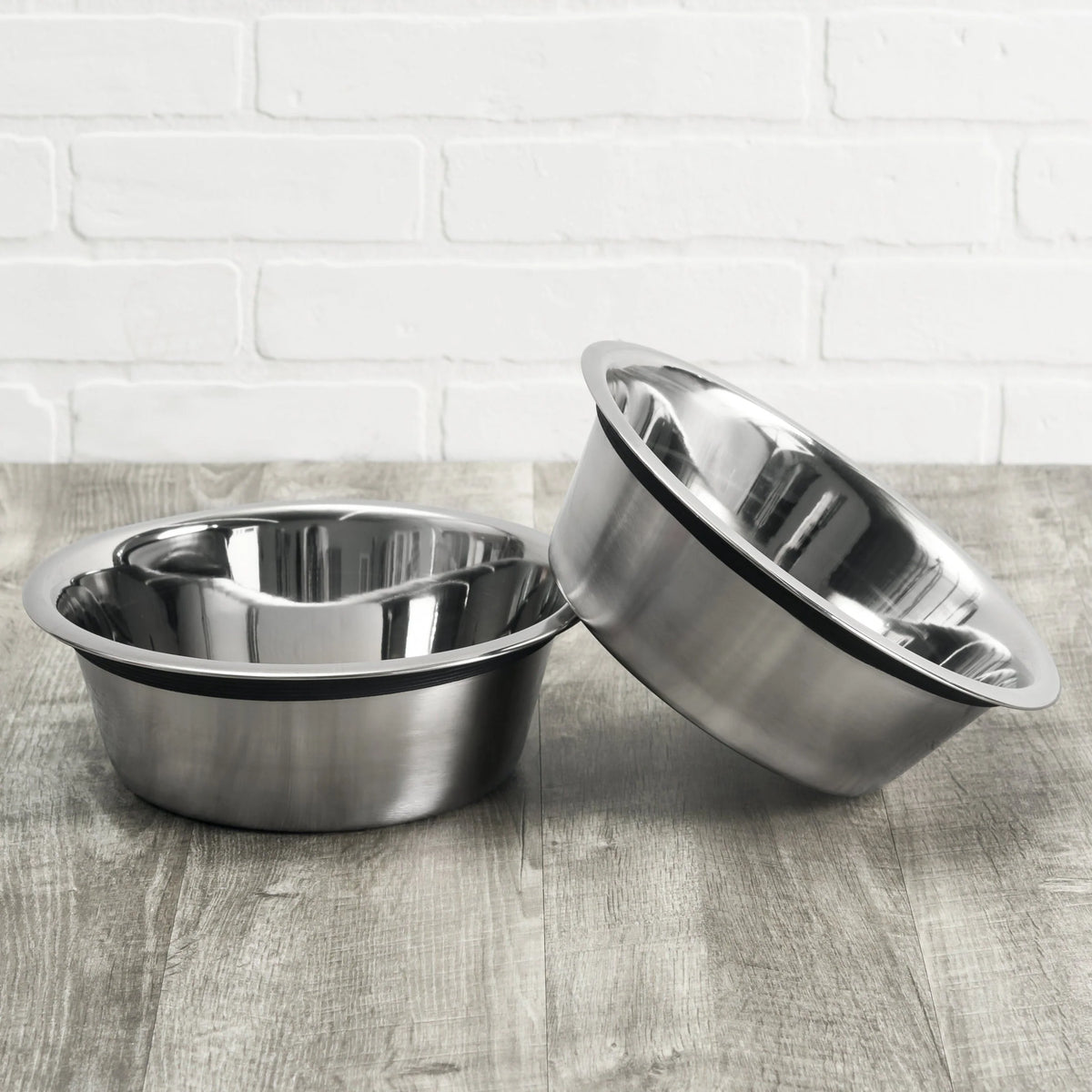 Dog Bowl Set Stainless Steel Non-Slip Set of 2