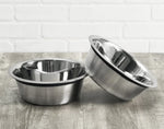 Dog Bowl Set Stainless Steel Non-Slip Set of 2