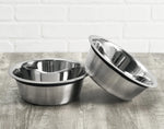 Dog Bowl Set Stainless Steel Non-Slip Set of 2
