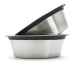 Dog Bowl Set Stainless Steel Non-Slip Slow-Feed Insert