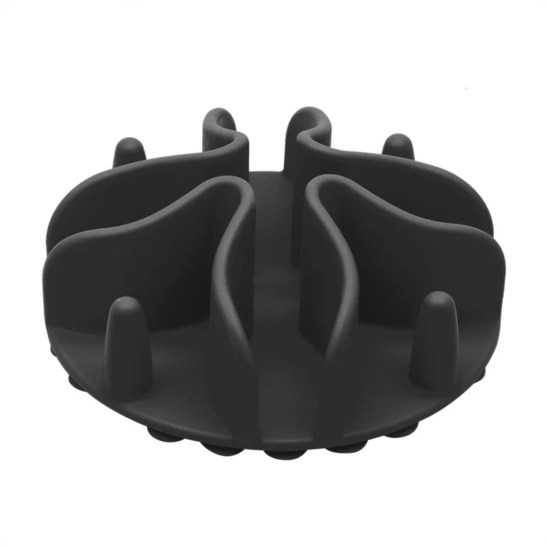 Dog Bowl Set Stainless Steel Non-Slip Slow-Feed Insert