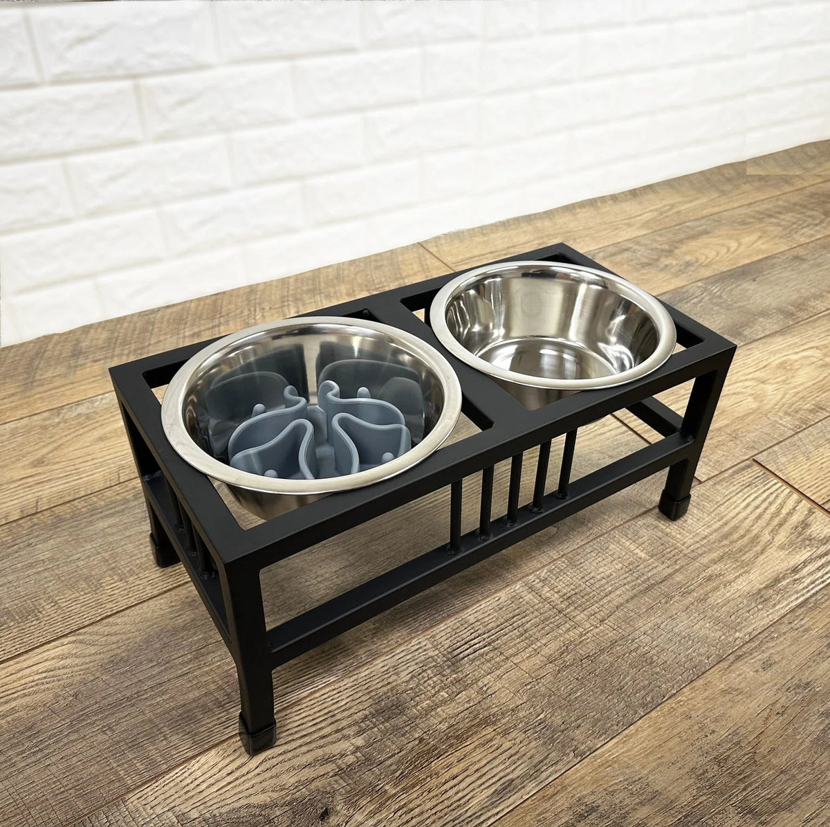 Dog Bowl Set Stainless Steel Silicone Slow Feed