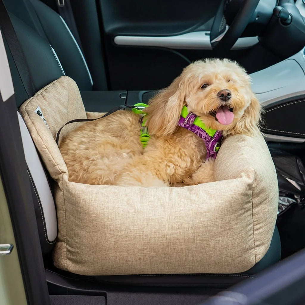 Dog Car Bed Washable Non-Slip Secure Straps
