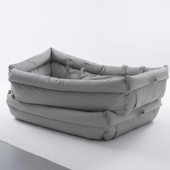 Dog Car Seat Bed Faux Leather Non-Slip Base