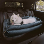 Dog Car Seat Bed Faux Leather Non-Slip Base