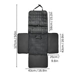 Dog Car Seat Booster Built-In Barrier Walls Foldable Hammock