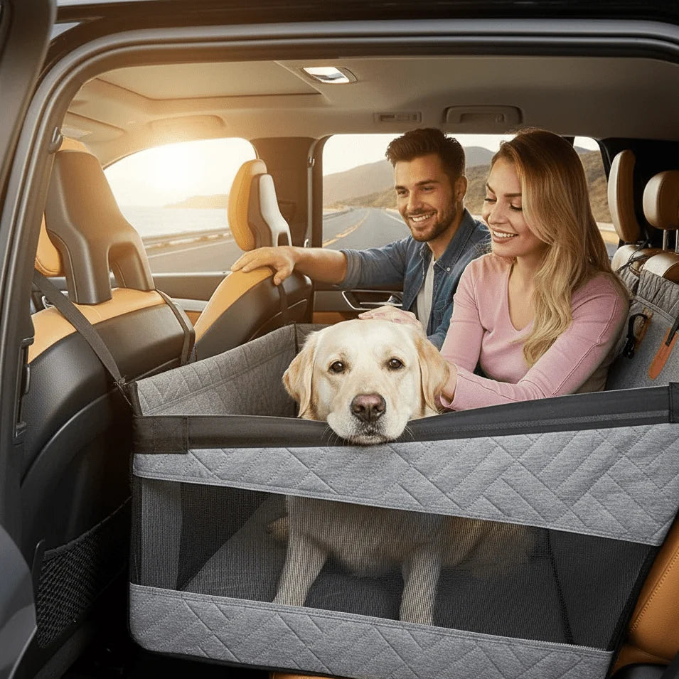 Dog Car Seat Cover Waterproof Non-Slip Wipe-Clean Surface