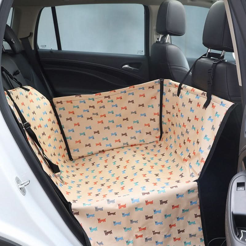 Dog Car Seat Cover Waterproof Padded Non-Slip Straps