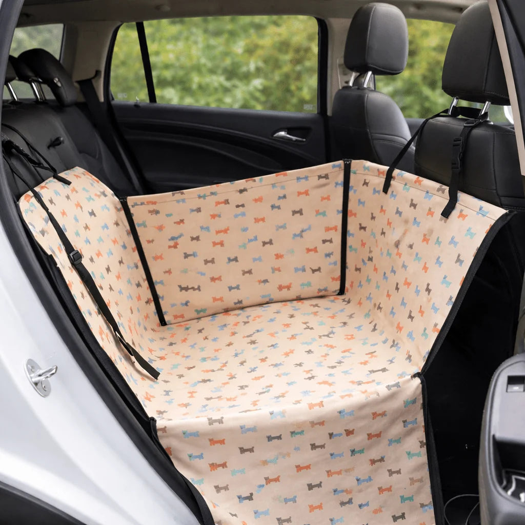 Dog Car Seat Cover Waterproof Padded Non-Slip Straps