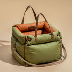 Dog Car Seat Elevated Padded Integrated Safety Belt