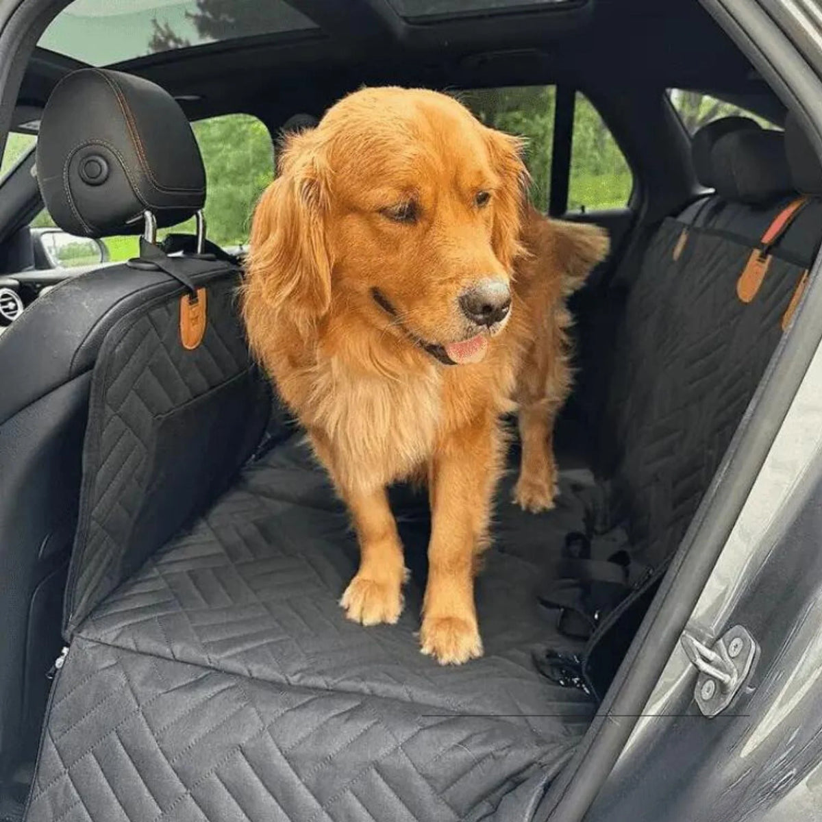 Dog Car Seat Extender Waterproof Memory Foam Rigid Base