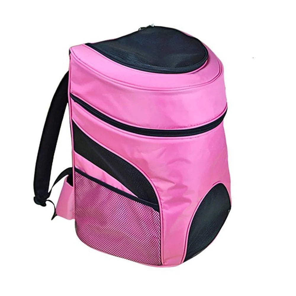 Dog Carrier Backpack Hands-Free Breathable Mesh & Zippered Panels