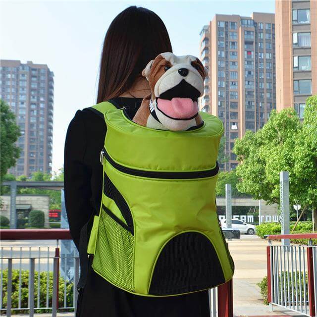 Dog Carrier Backpack Hands-Free Breathable Mesh & Zippered Panels
