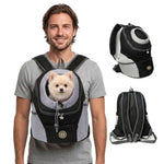Dog Carrier Backpack Padded Adjustable Straps Integrated Safety Harness