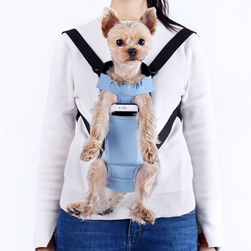 Dog Carrier Bag Ergonomic Hands-Free Safety Strap