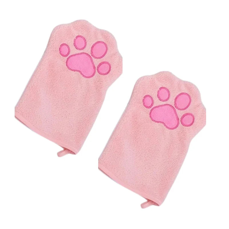 Dog & Cat Bath Gloves Absorbent Quick-Dry 2-Pack