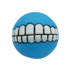 Dog Chew Toy Durable Rubber Squeaky Smiling Ball