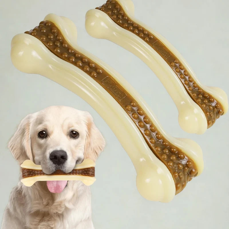 Dog Chew Toy Heavy-Duty Nylon Beef Flavor