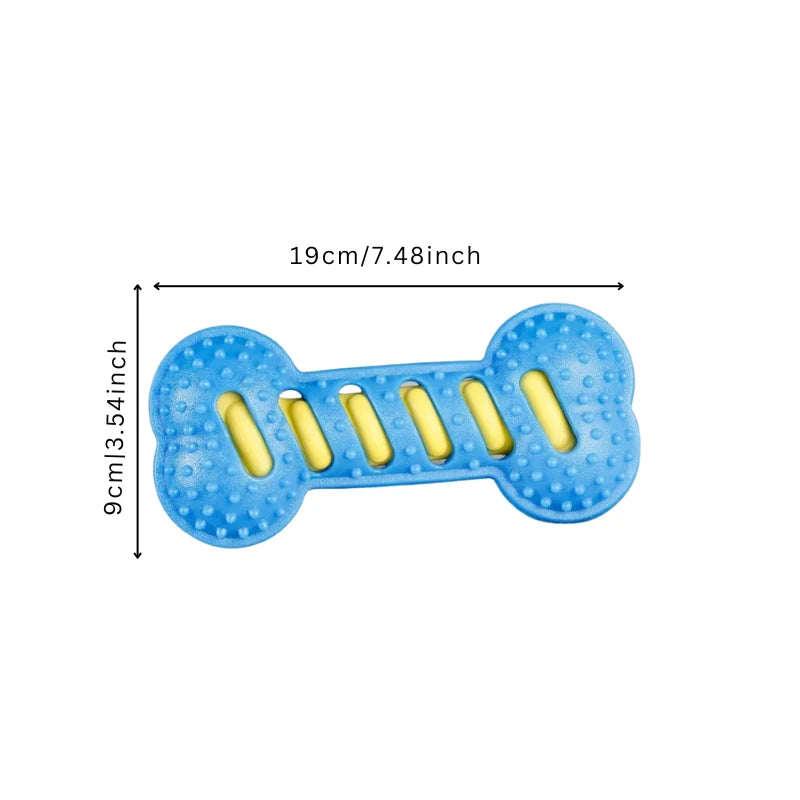 Dog Chew Toy Textured Teeth-Cleaning Durable Rubber