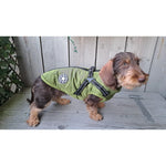 Dog Coat Quilted Padded Warmth Integrated Harness & Soft Lining