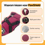 Dog Coat Quilted Padded Warmth Integrated Harness & Soft Lining