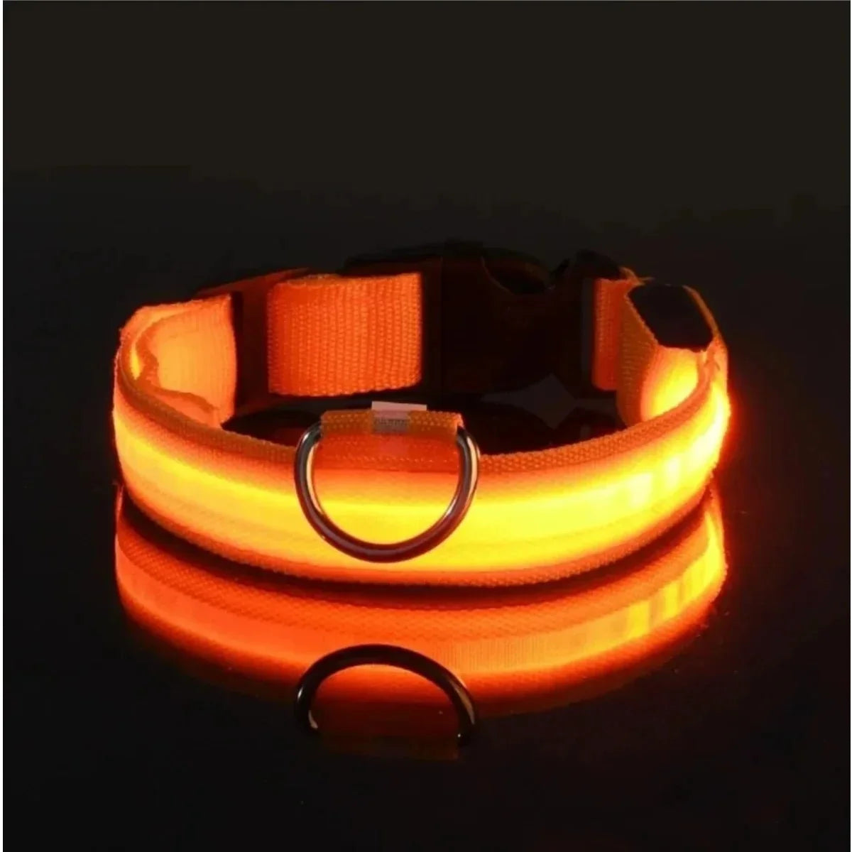 Dog Collar 360° LED Reflective Adjustable Nylon