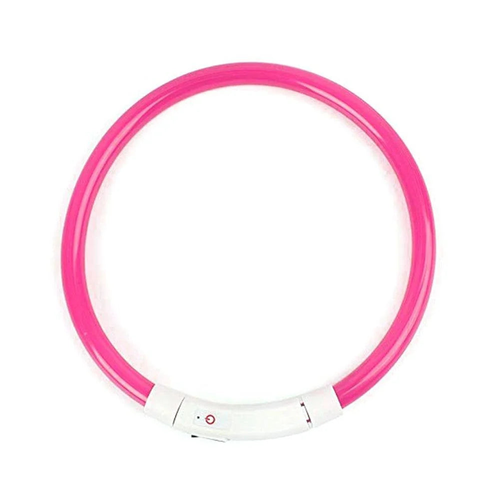 Dog Collar Adjustable Cut-To-Length USB Rechargeable 3 Modes